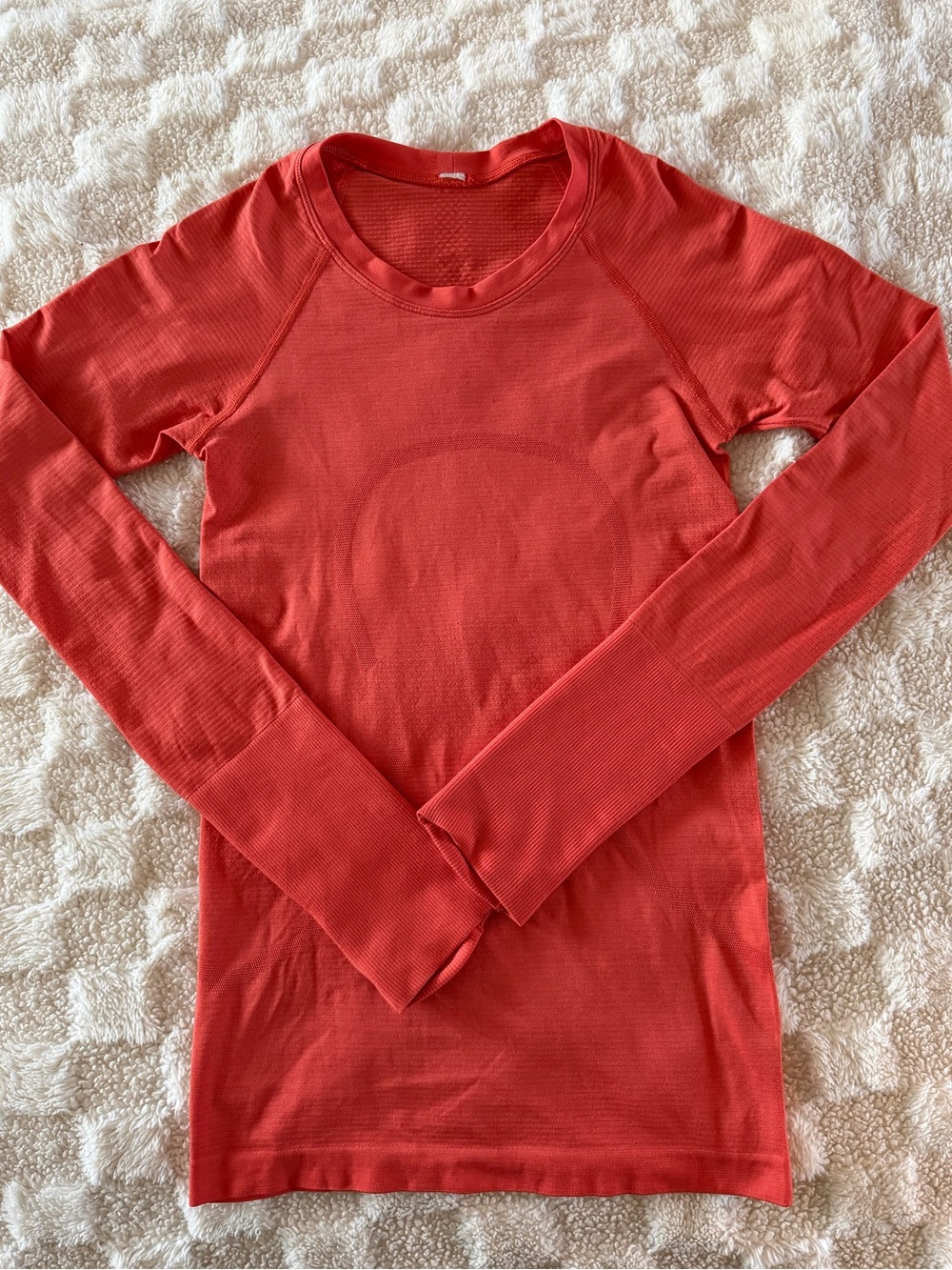 Lululemon Long Sleeve swiftly tech Top burnt red